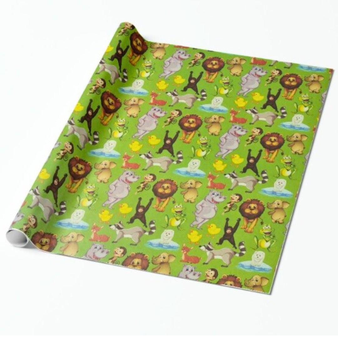 Jungle theme Wrapping paper (pack of 5) RETURN GIFTS Pretty UR Party