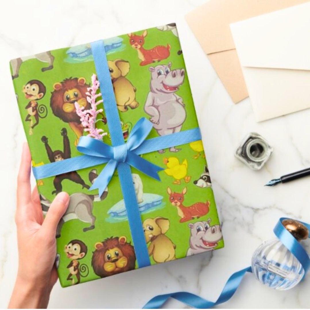 Jungle theme Wrapping paper (pack of 5) RETURN GIFTS Pretty UR Party