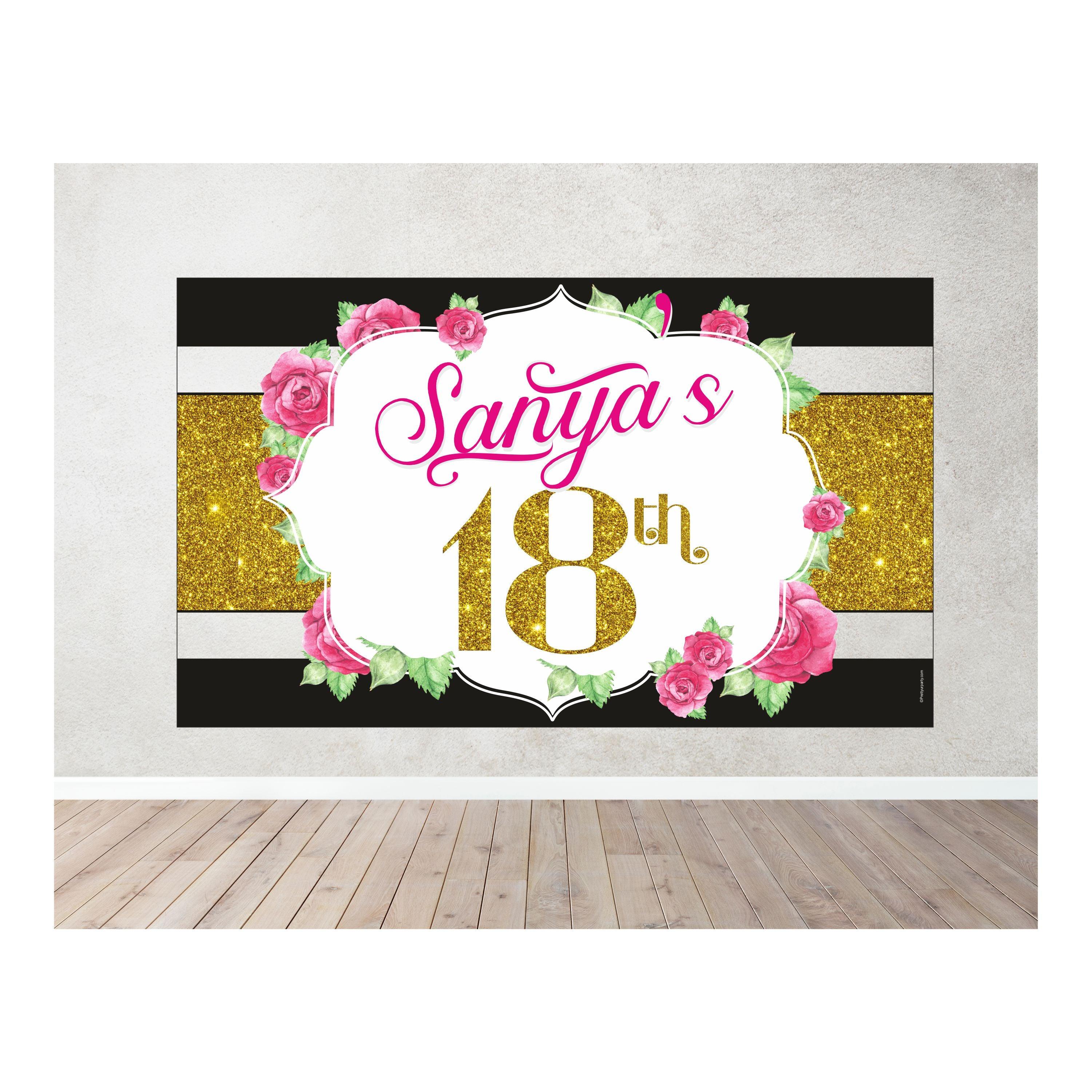 Kate Spade Theme Backdrop PERSONALISED Pretty UR Party