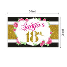 Kate Spade Theme Backdrop PERSONALISED Pretty UR Party