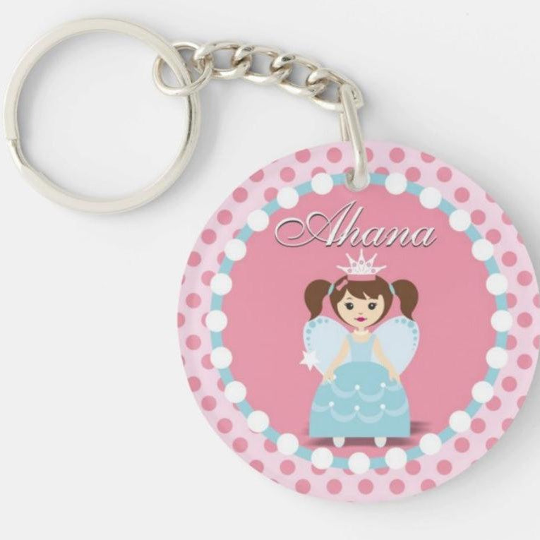Personalised Fairy Princess Keychain THEME PARTIES Pretty UR Party