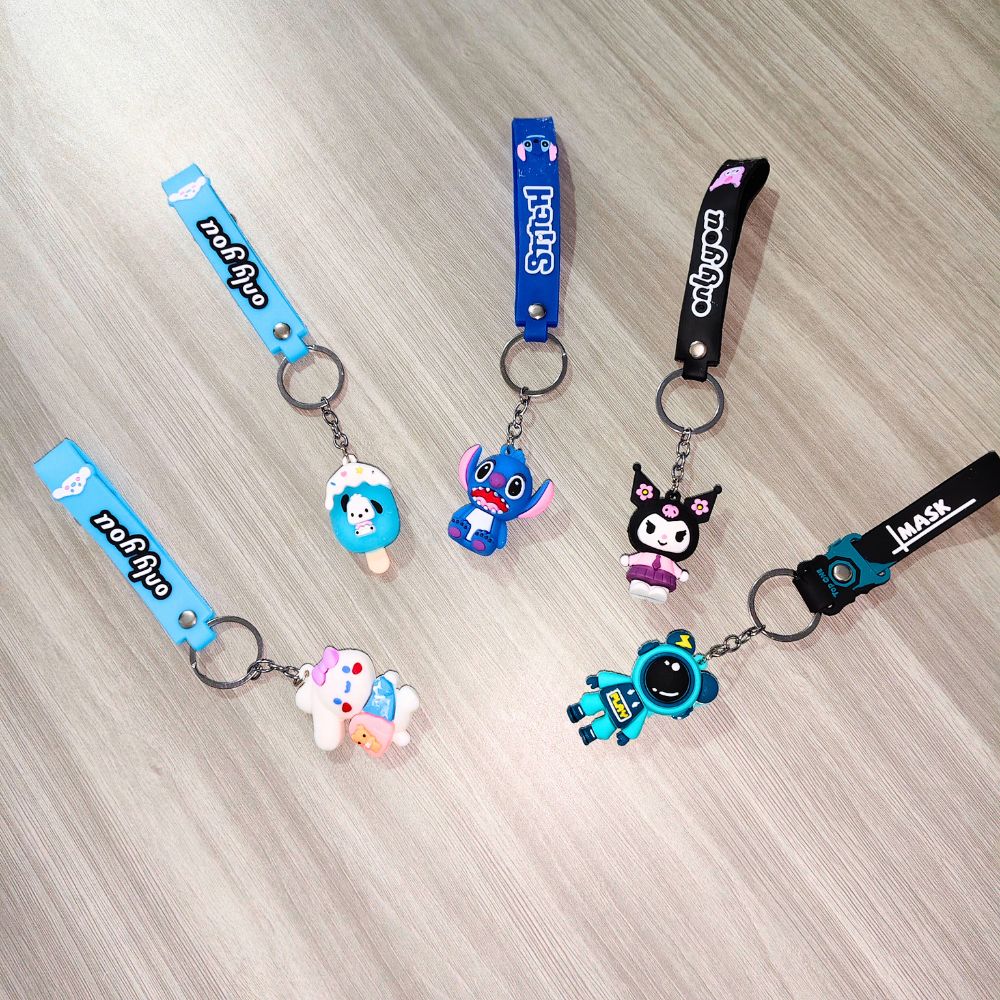 Silicon Keychains - Pack of 2 ALL PARTY SUPPLIES PRETTY UR PARTY