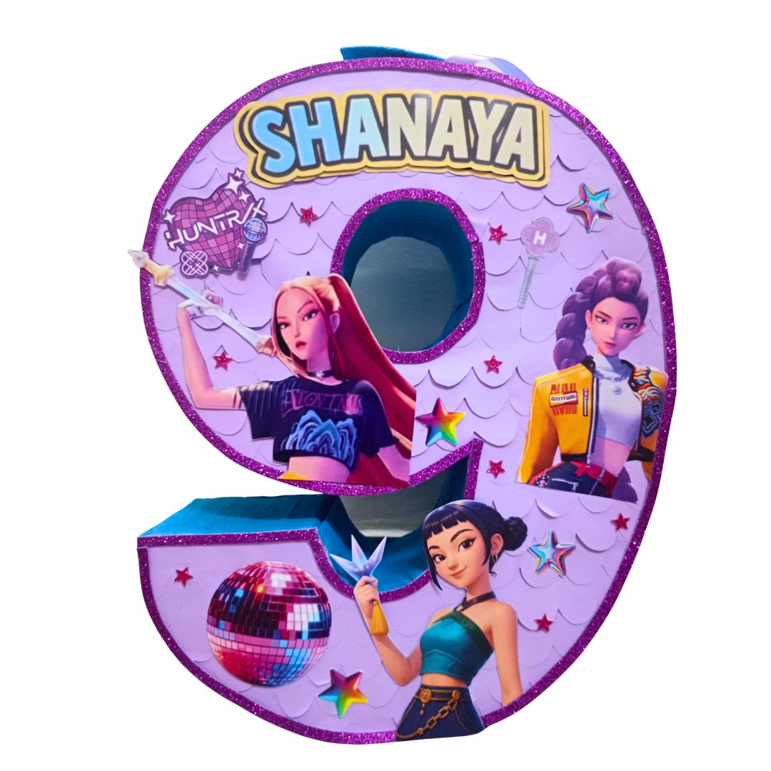 K-Pop Demon Hunters theme Letter Pinata K-Pop Demon Hunters theme Letter Pinata