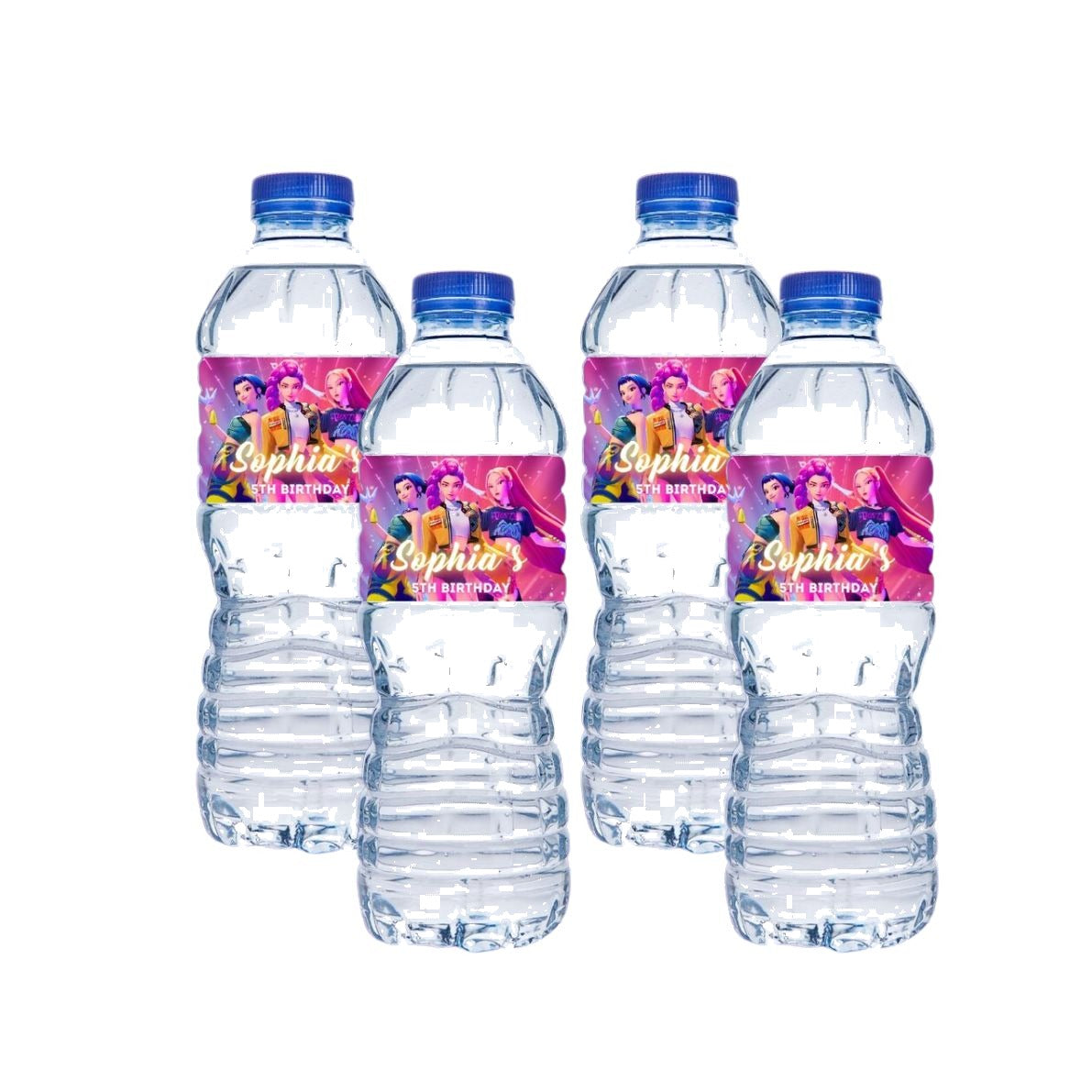 K-pop Demon Hunters theme Bottle Labels - Pack of 10