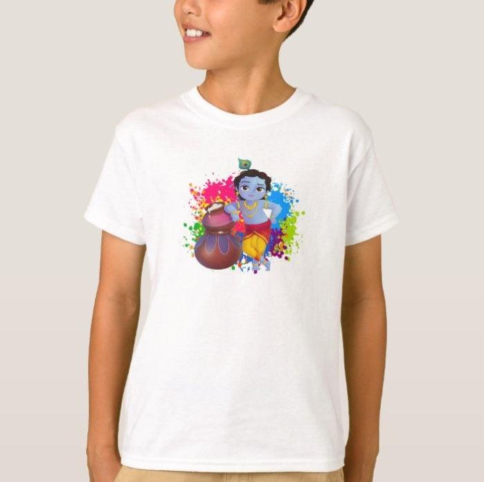 Krishna Holi T-shirt HOLI Pretty UR Party
