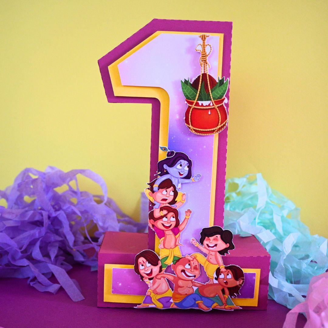Krishna 3D Letter / Number HANDCRAFTED PRETTY UR PARTY