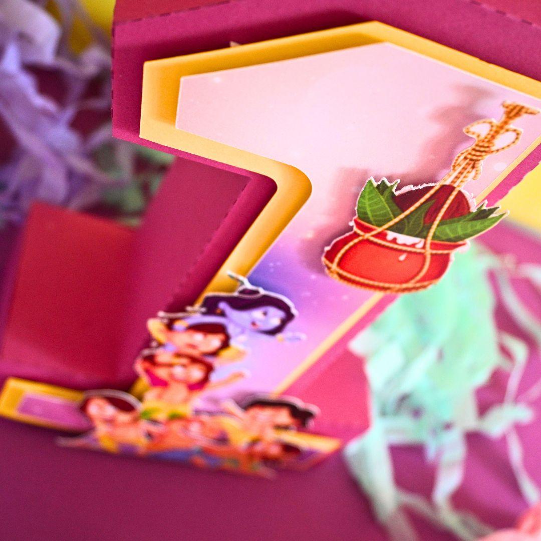 Krishna 3D Letter / Number HANDCRAFTED PRETTY UR PARTY
