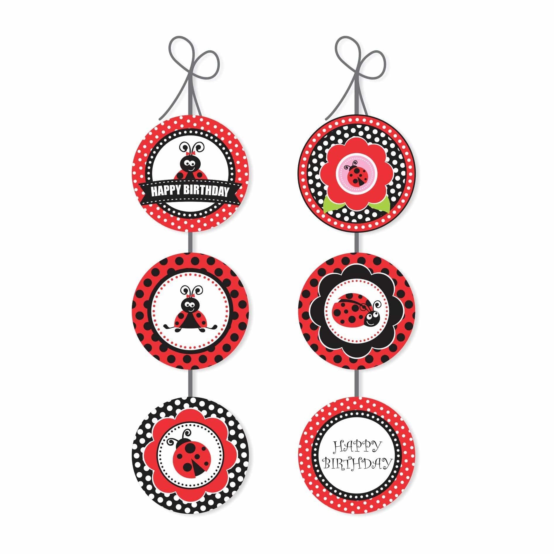 Lady Bug Danglers THEME PARTIES Pretty UR Party