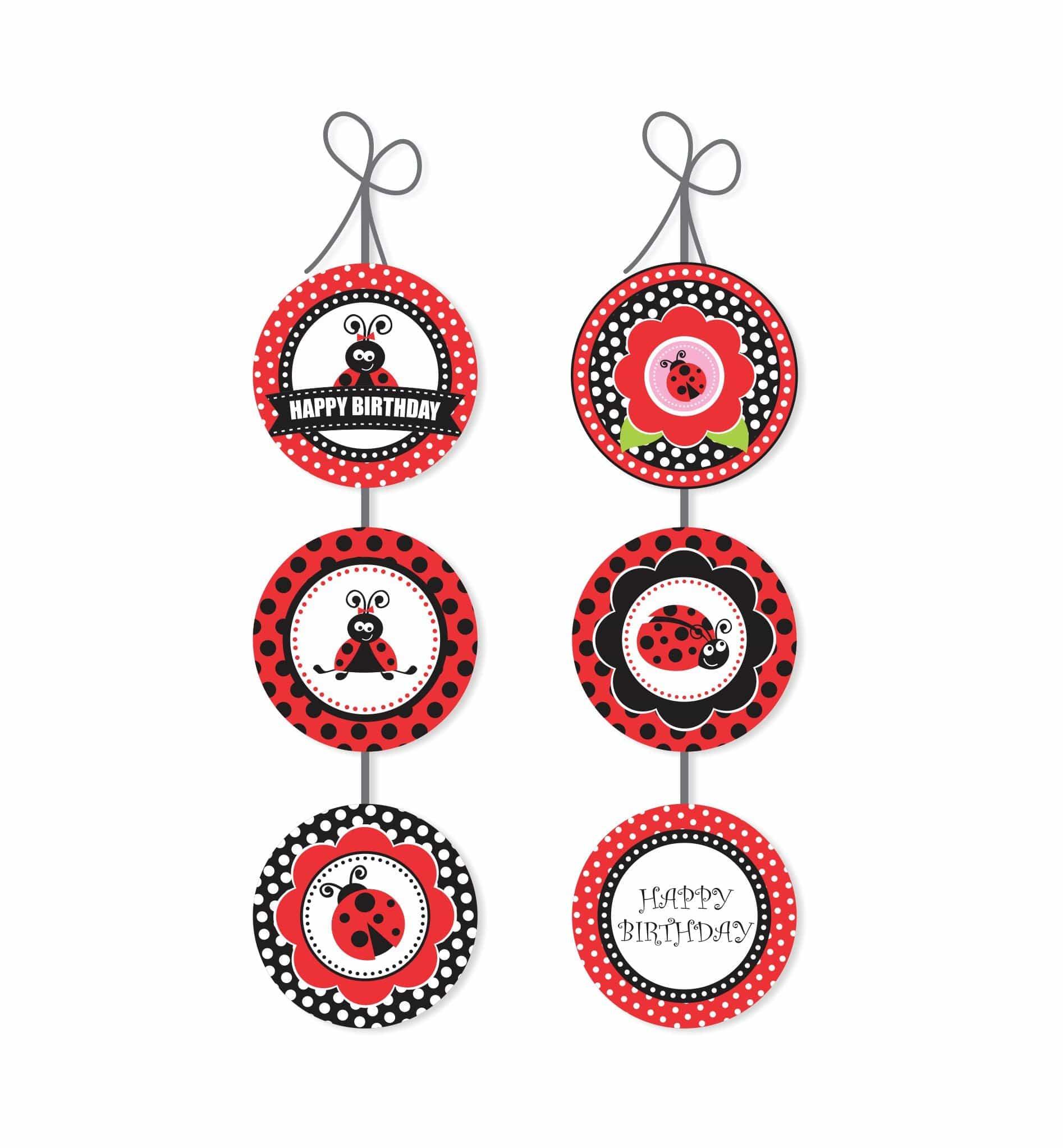 Lady Bug Danglers THEME PARTIES Pretty UR Party