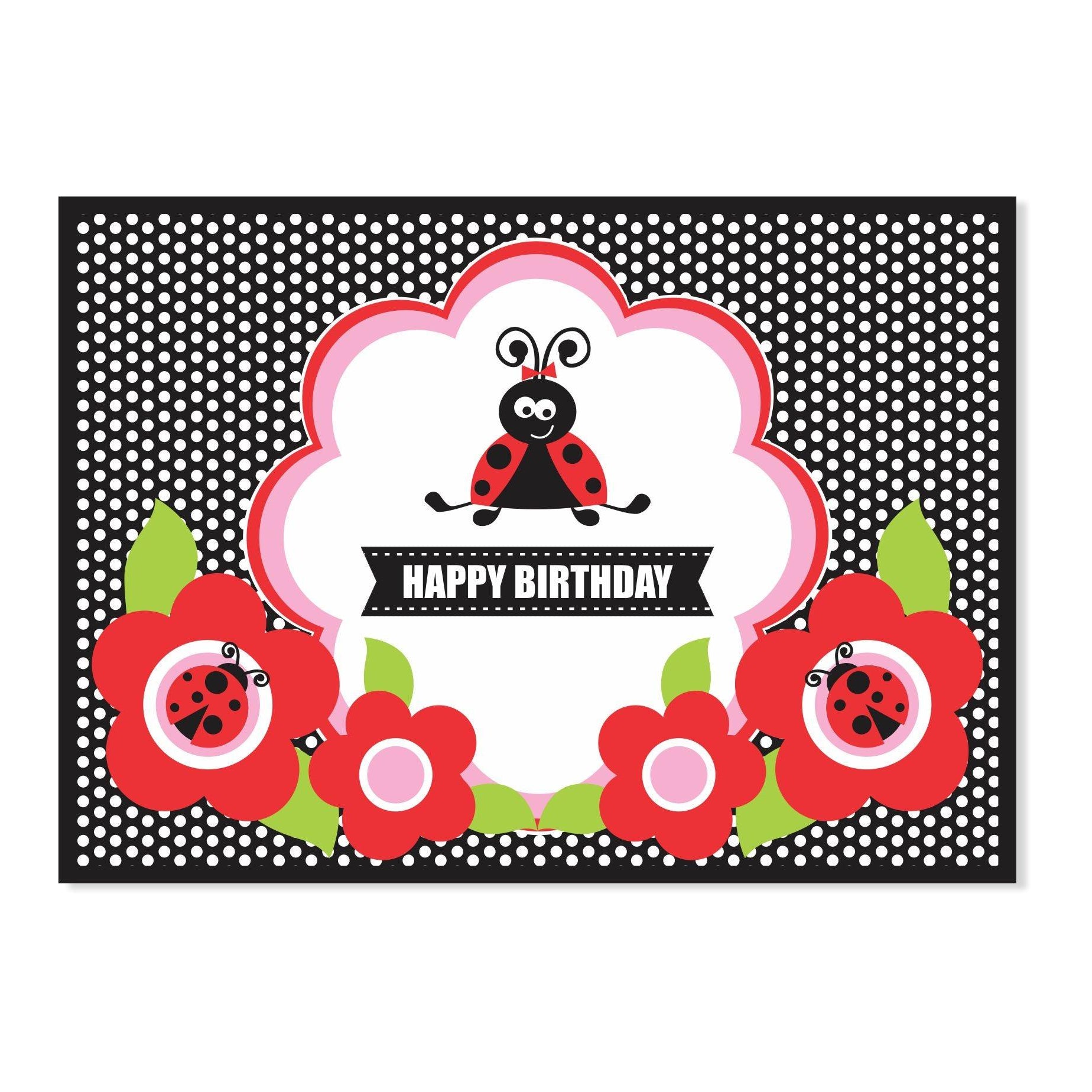 Lady Bug  Table Mats THEME PARTIES Pretty UR Party