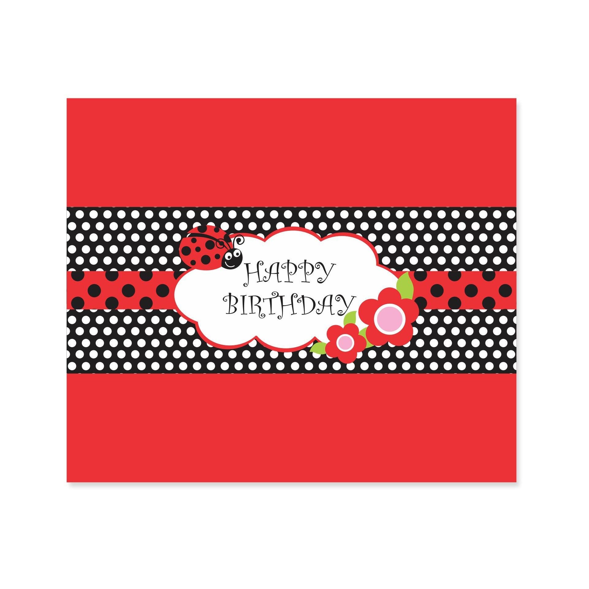 Lady Bug Chocolate Wrappers THEME PARTIES Pretty UR Party