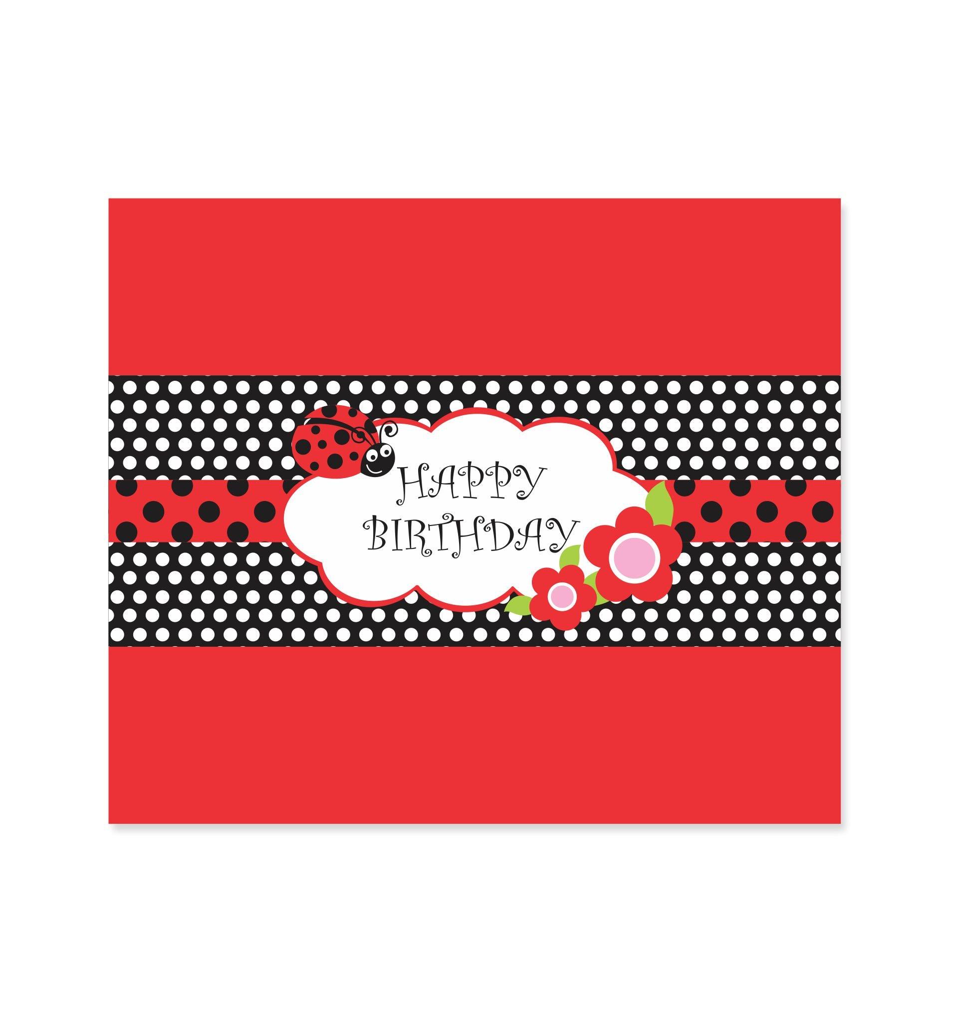 Lady Bug Chocolate Wrappers THEME PARTIES Pretty UR Party