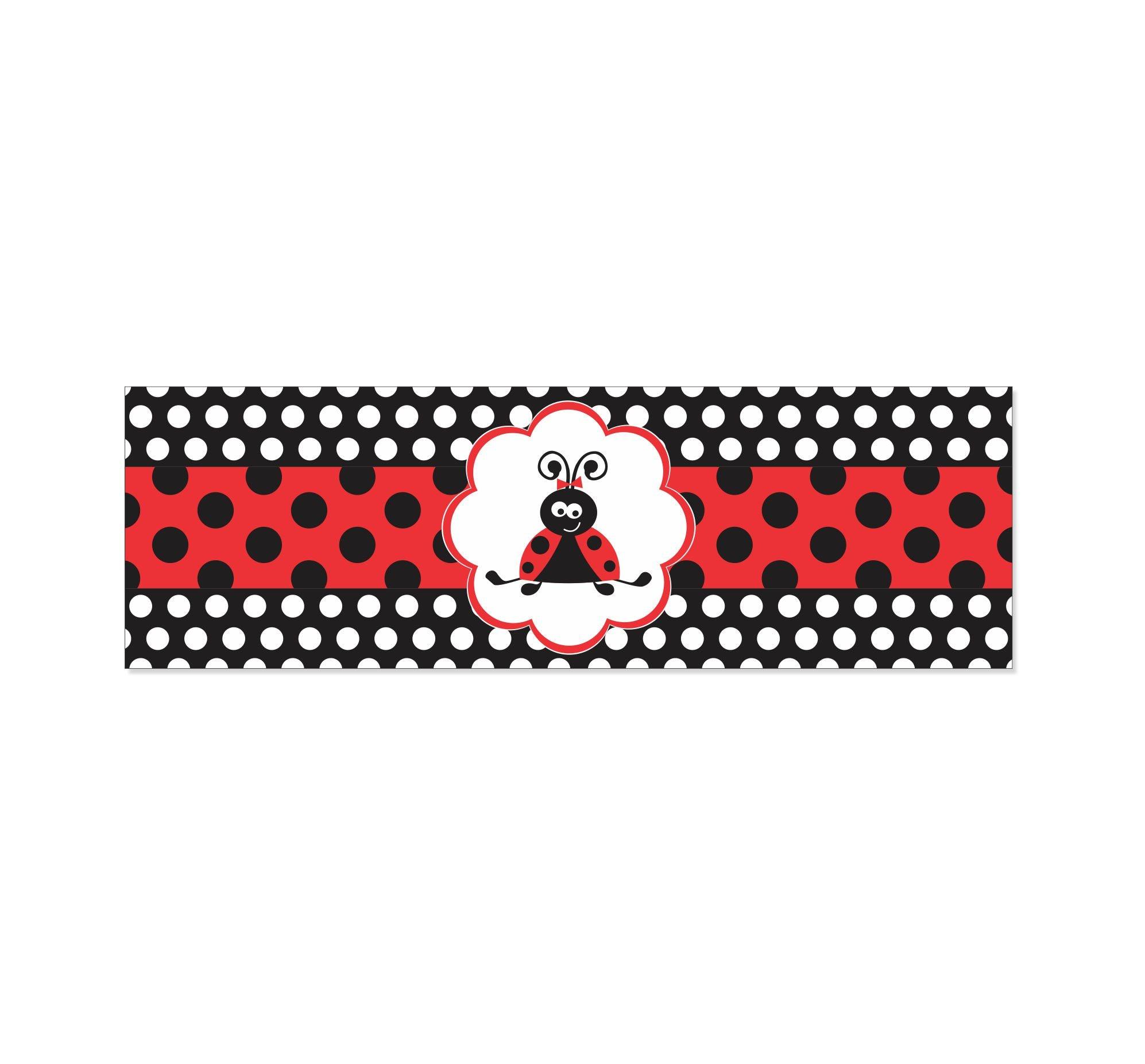 Lady Bug Wrist Bands - Pack of 10 THEME PARTIES Pretty UR Party