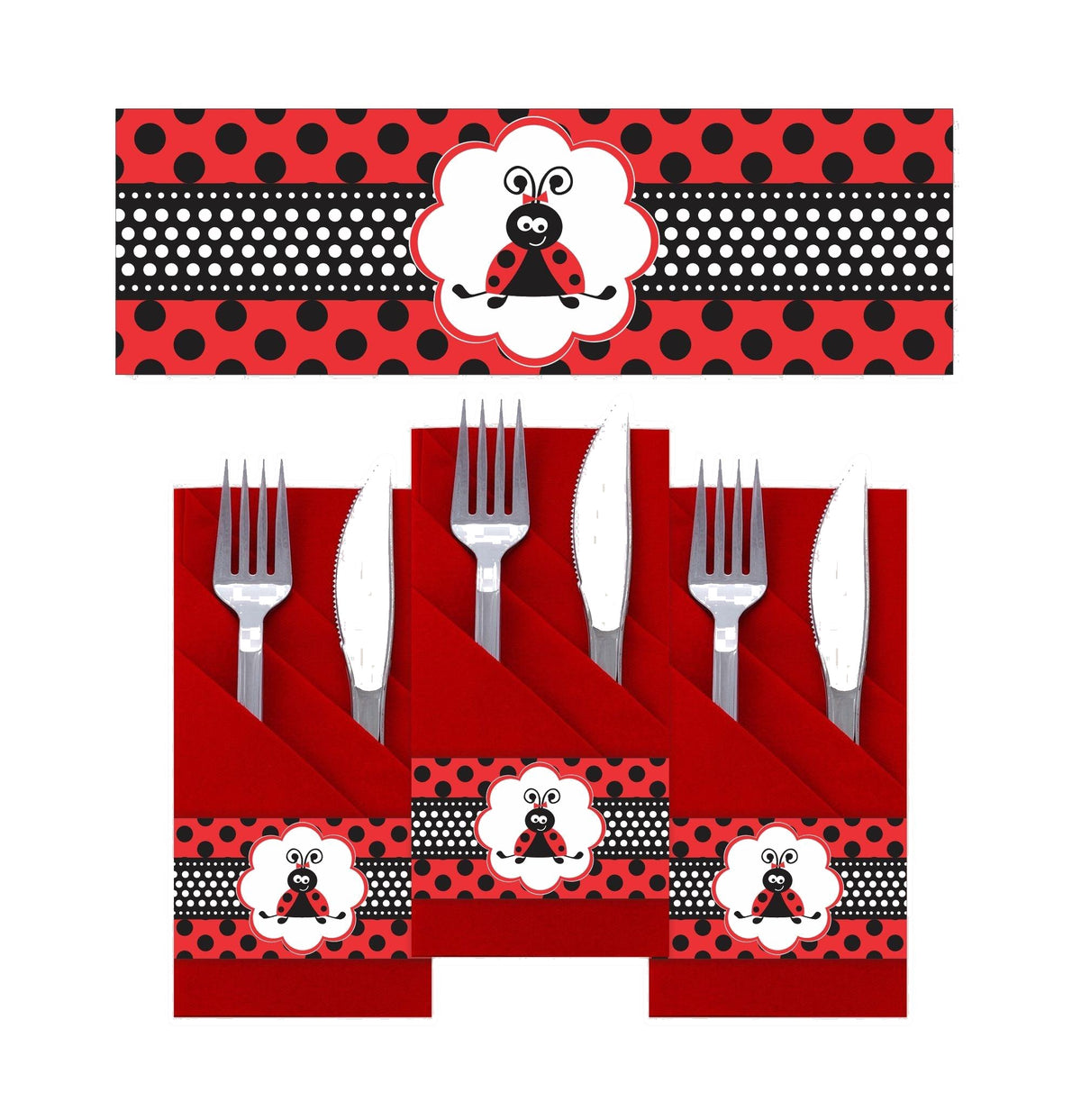 Lady Bug Napkin Rings