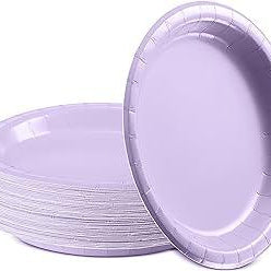 Lavender Paper Plates - Pack of 10 TABLEWARE Pretty UR Party