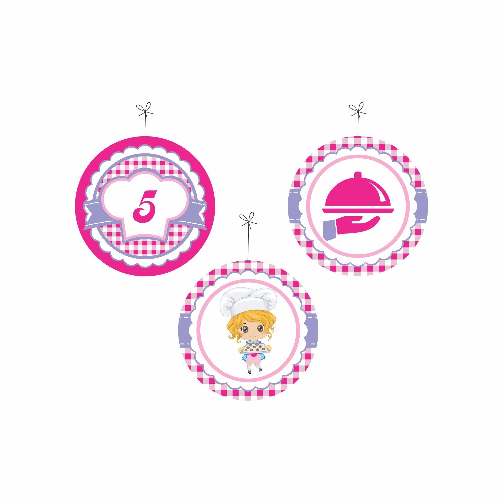 Little Baker Theme Danglers THEME PARTIES Pretty UR Party