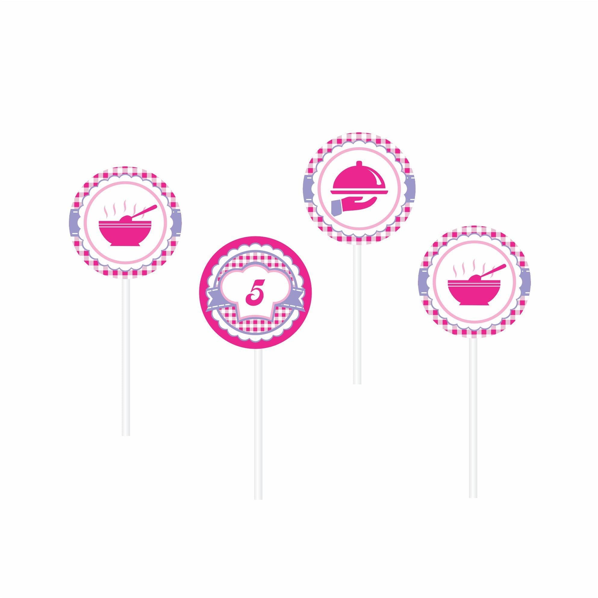 Little Baker Theme Cupcake / Food Toppers THEME PARTIES Pretty UR Party