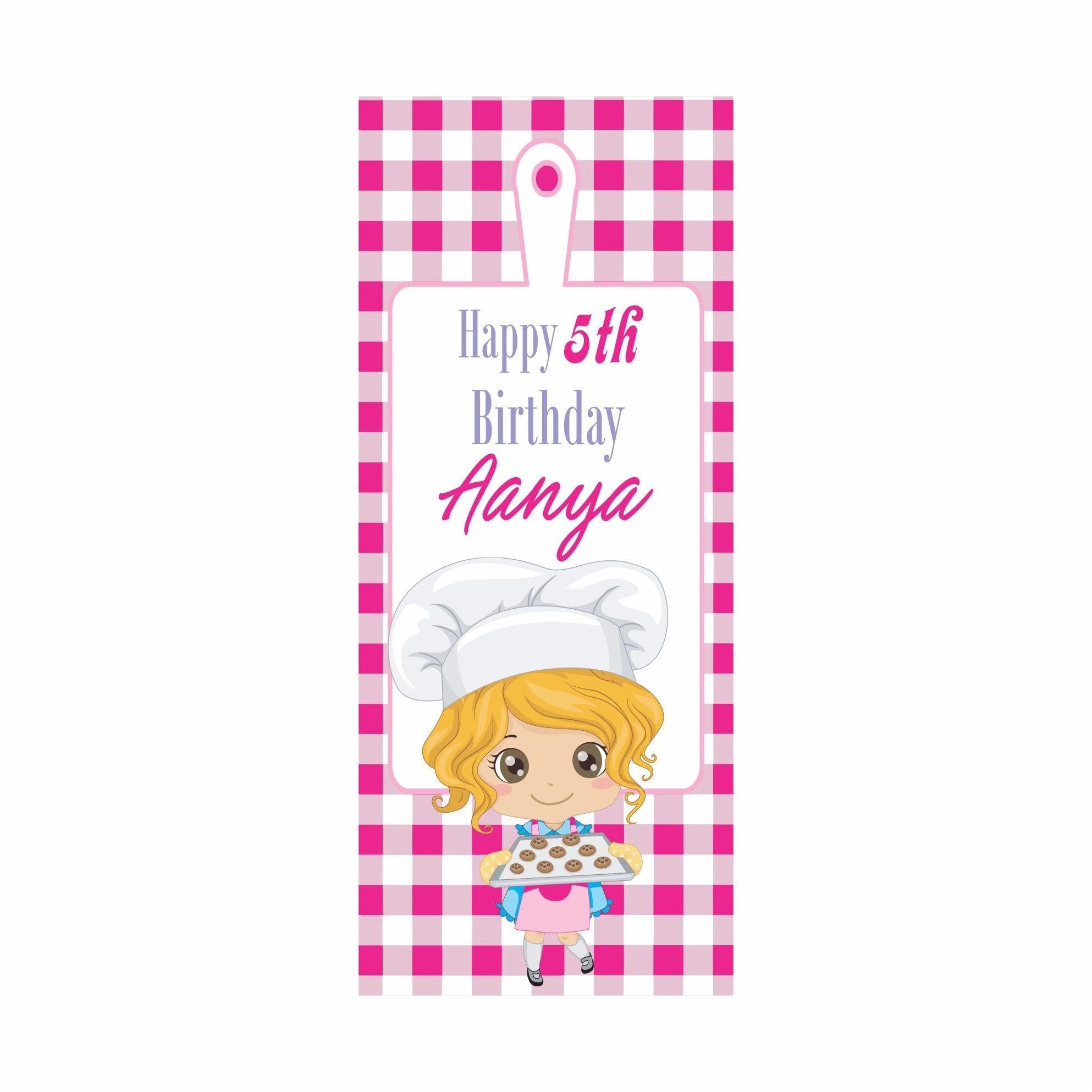 Little Baker Theme Door Banner THEME PARTIES Pretty UR Party