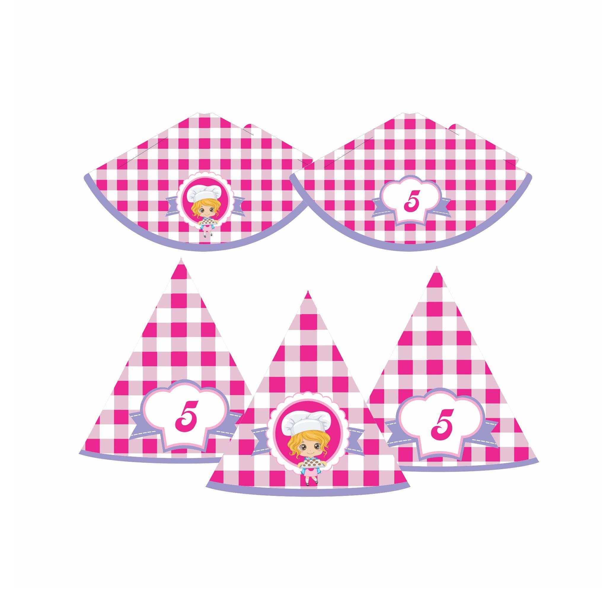 Little Baker Theme Hats - Pack of 10 THEME PARTIES Pretty UR Party