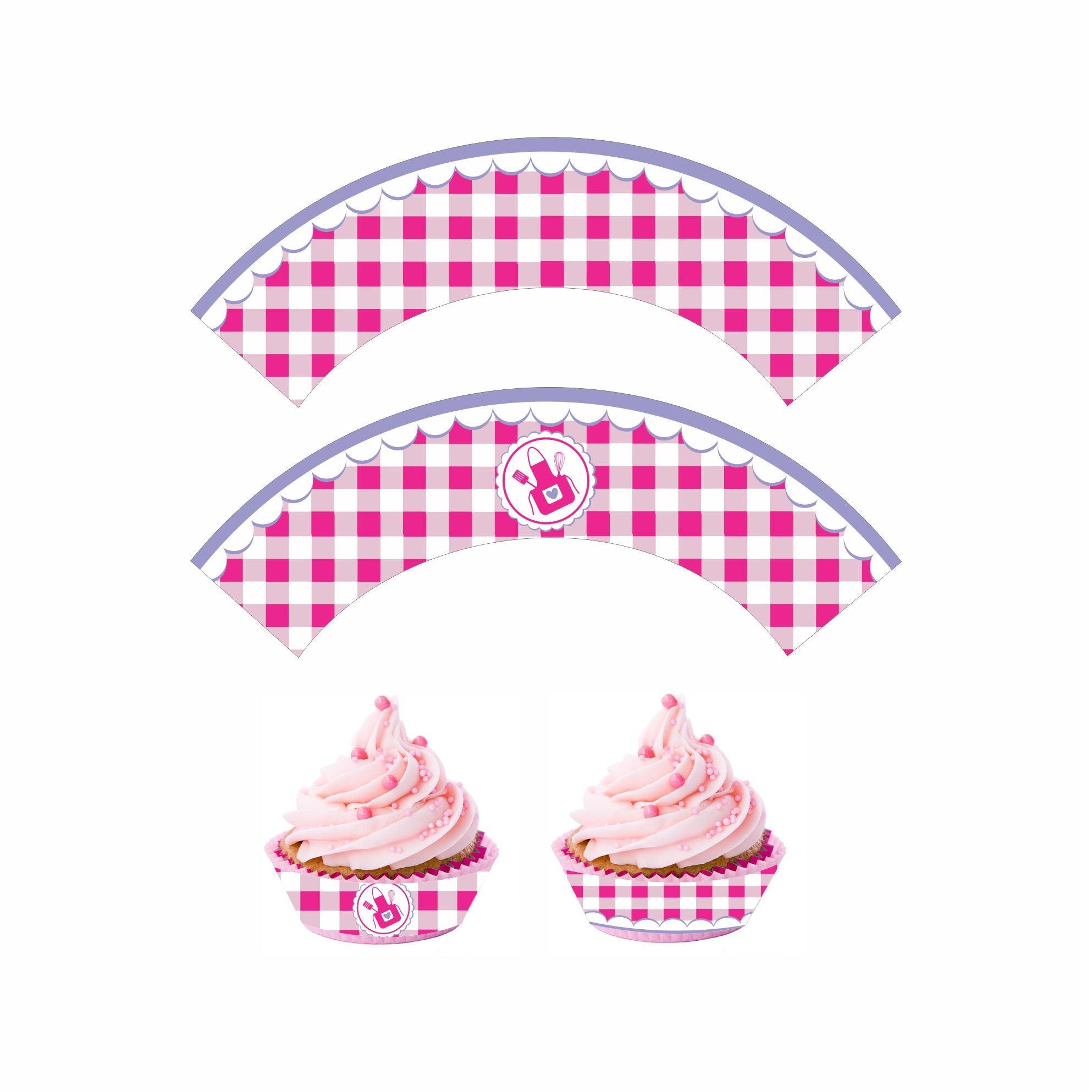 Little Baker Theme Cupcake Wrappers THEME PARTIES Pretty UR Party