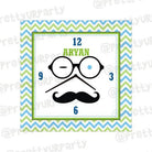 Personalised Little Man Clock THEME PARTIES Pretty UR Party