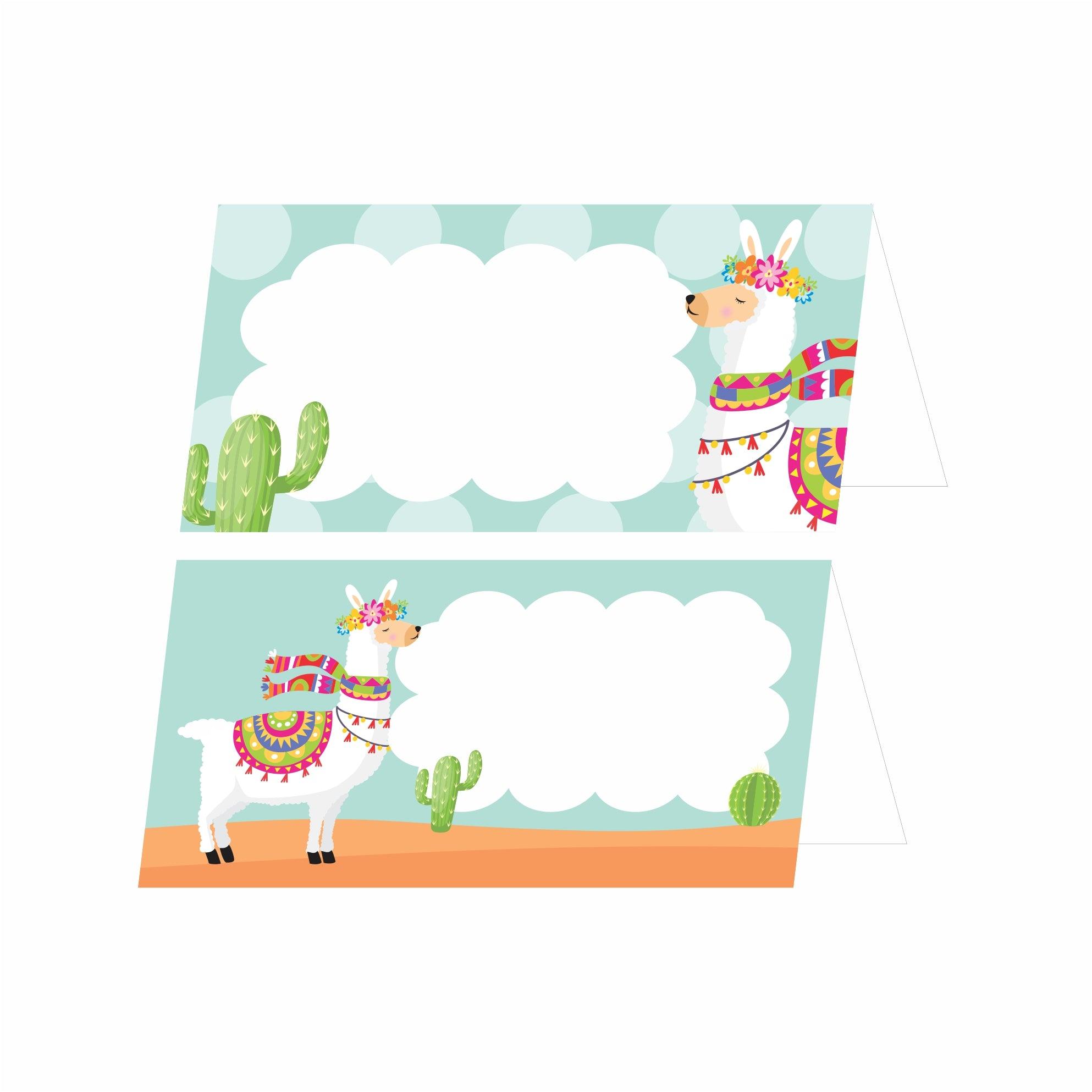 Llama Theme Food Labels / Buffet Table Cards THEME PARTIES Pretty UR Party