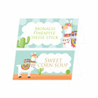 Llama Theme Food Labels / Buffet Table Cards THEME PARTIES Pretty UR Party