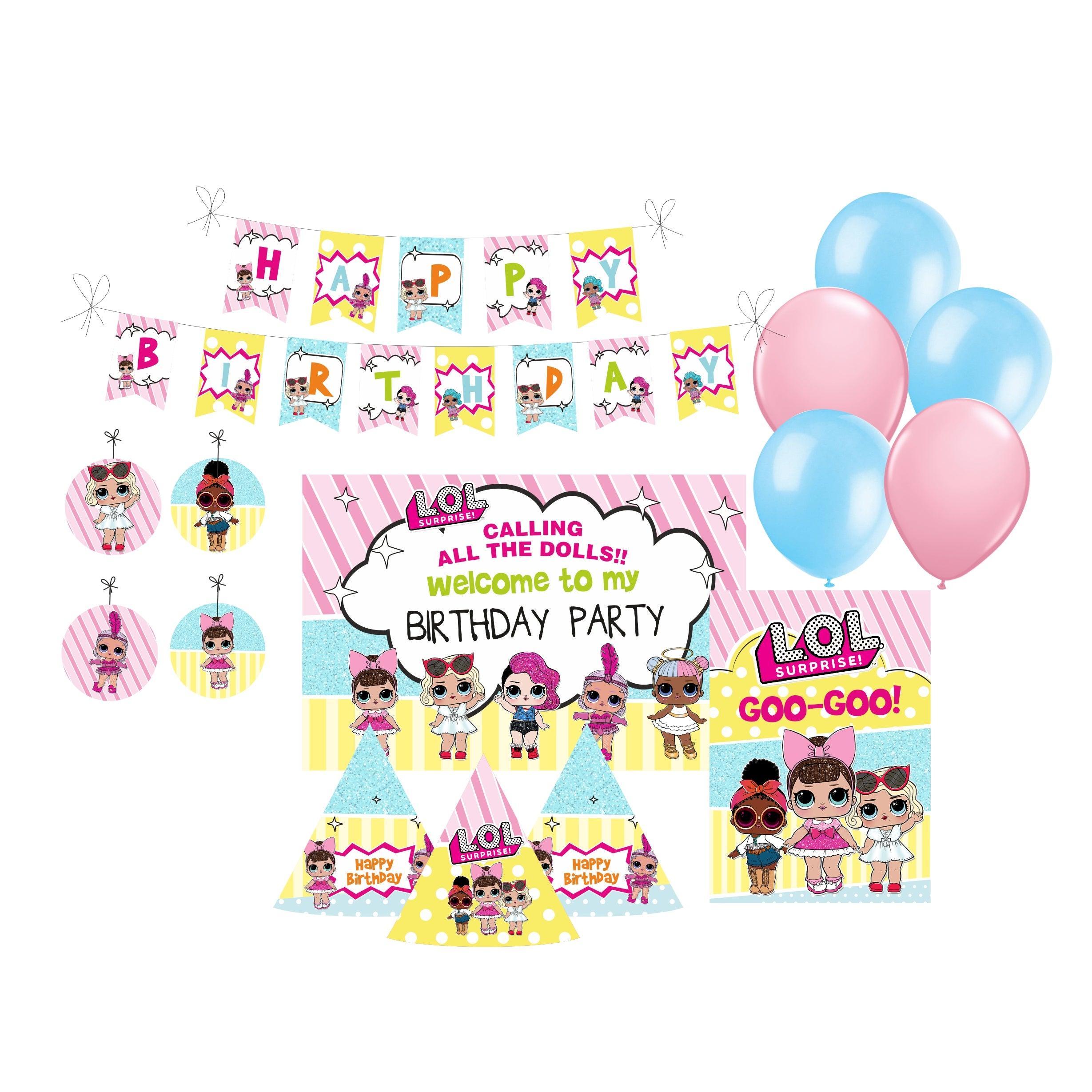 LOL Surprise Party Decorations Package - 70 pieces Combo BIRTHDAYS Pretty UR Party