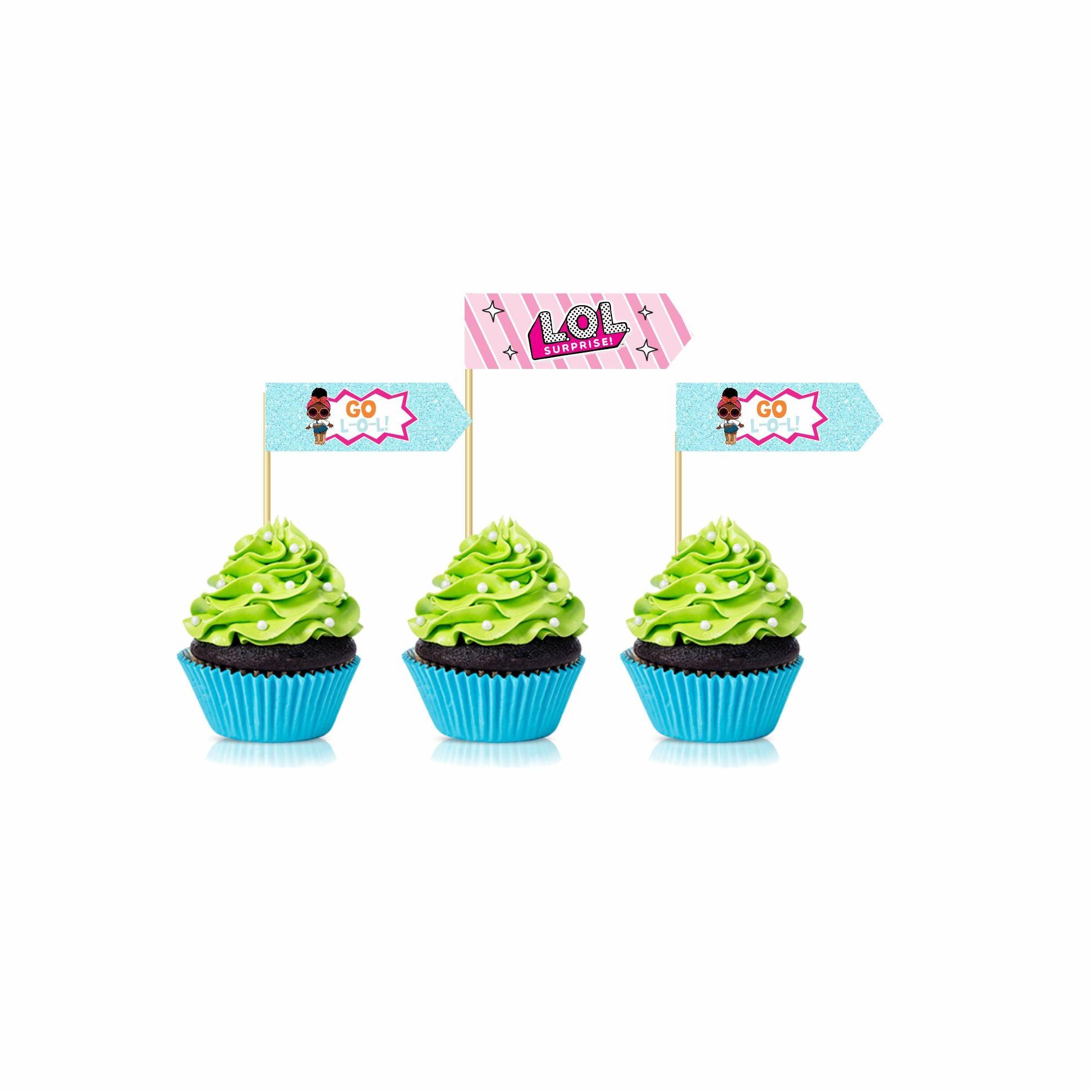 LOL Surprise Theme Cupcake / Food Toppers THEME PARTIES Pretty UR Party