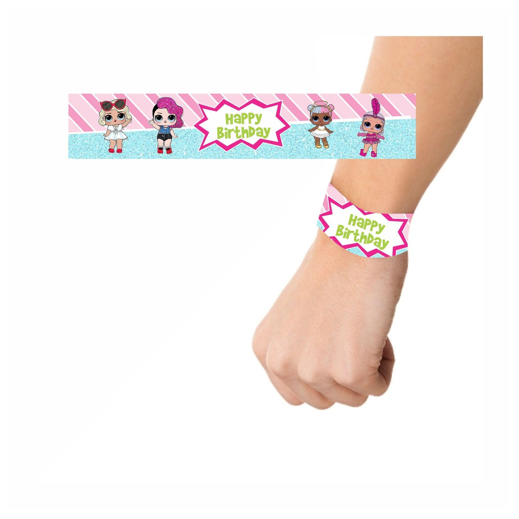 LOL Surprise Theme Wrist Bands - Pack of 10 THEME PARTIES Pretty UR Party