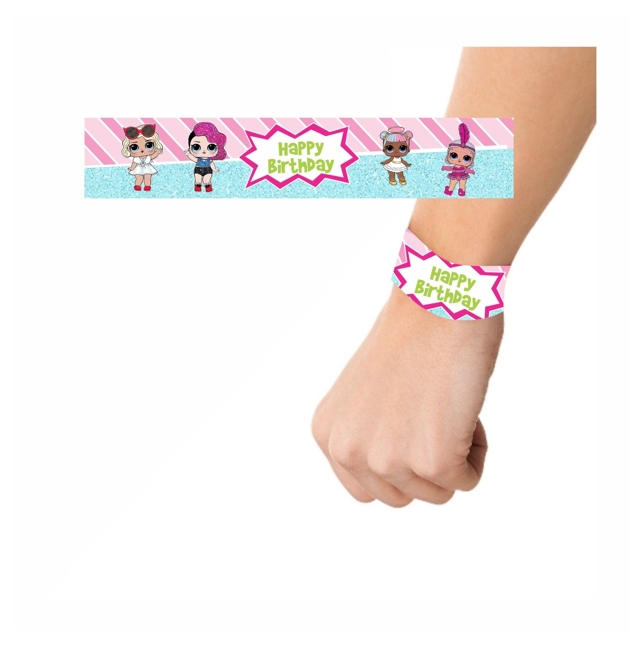 LOL Surprise Theme Wrist Bands - Pack of 10 THEME PARTIES Pretty UR Party