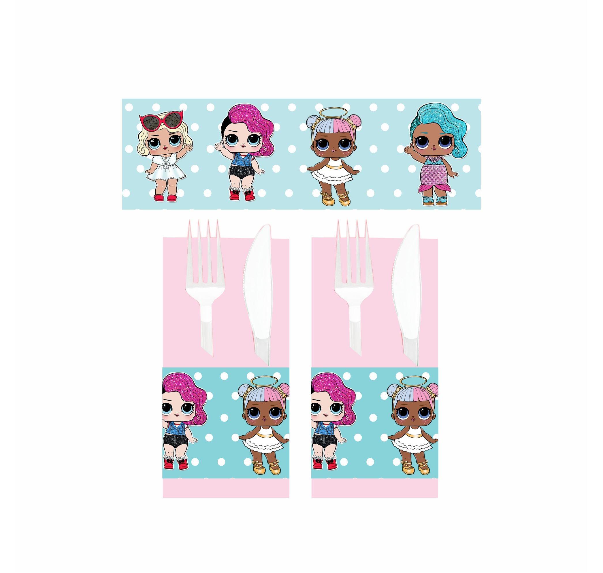 LOL Surprise Theme Napkin Rings THEME PARTIES Pretty UR Party