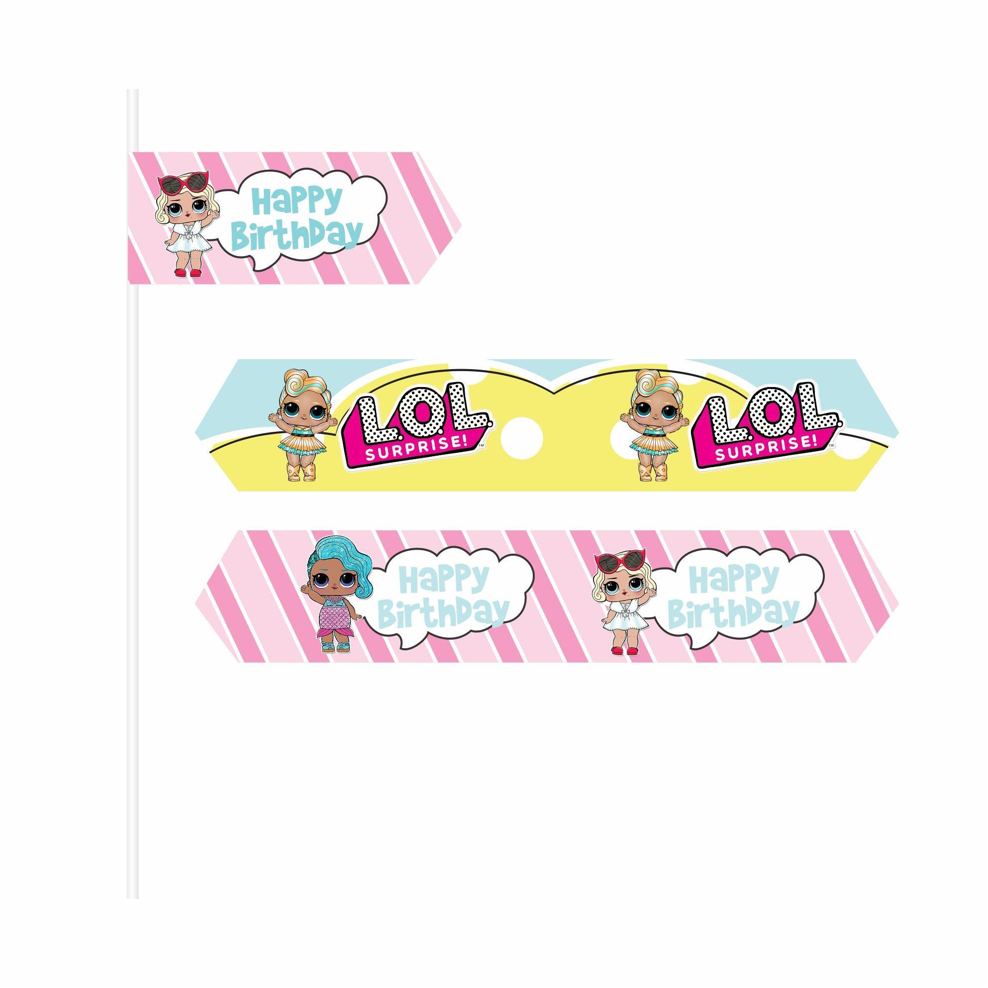 LOL Surprise Theme Drink Straws THEME PARTIES Pretty UR Party