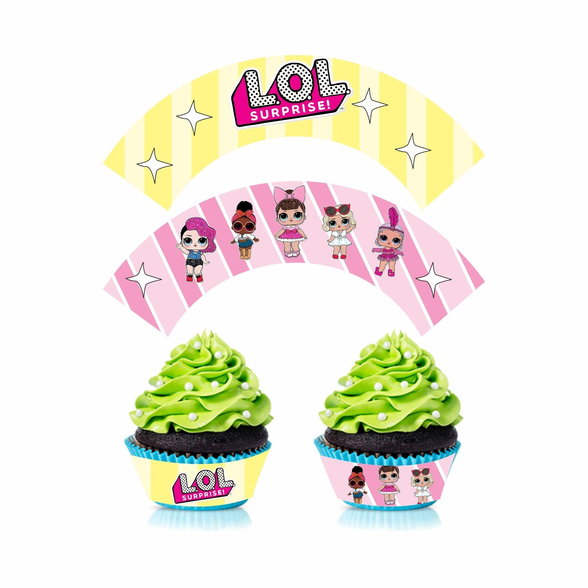 LOL Surprise Theme Cupcake Wrappers THEME PARTIES Pretty UR Party