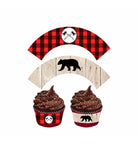 Lumberjack Theme Cupcake Wrappers THEME PARTIES Pretty UR Party