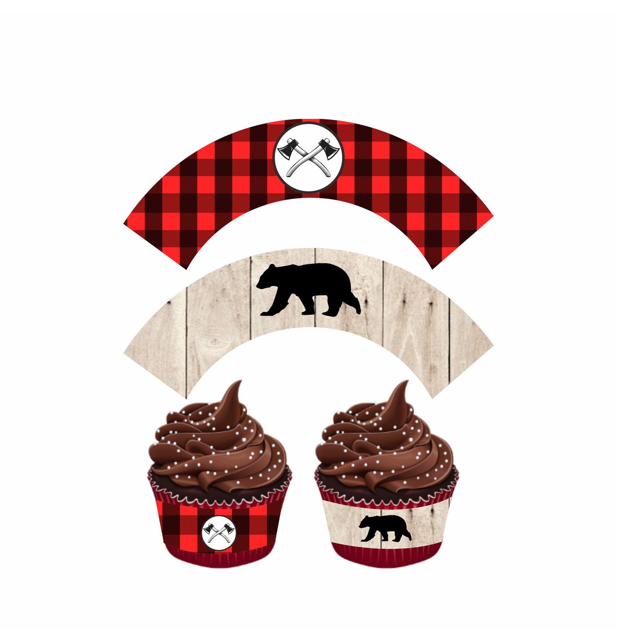Lumberjack Theme Cupcake Wrappers THEME PARTIES Pretty UR Party