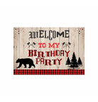 Lumberjack Theme Entrance Banner / Door Sign THEME PARTIES Pretty UR Party