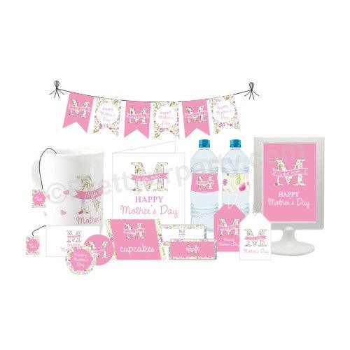 M for Mother Mothers Day Kit ALL PARTY SUPPLIES Pretty UR Party