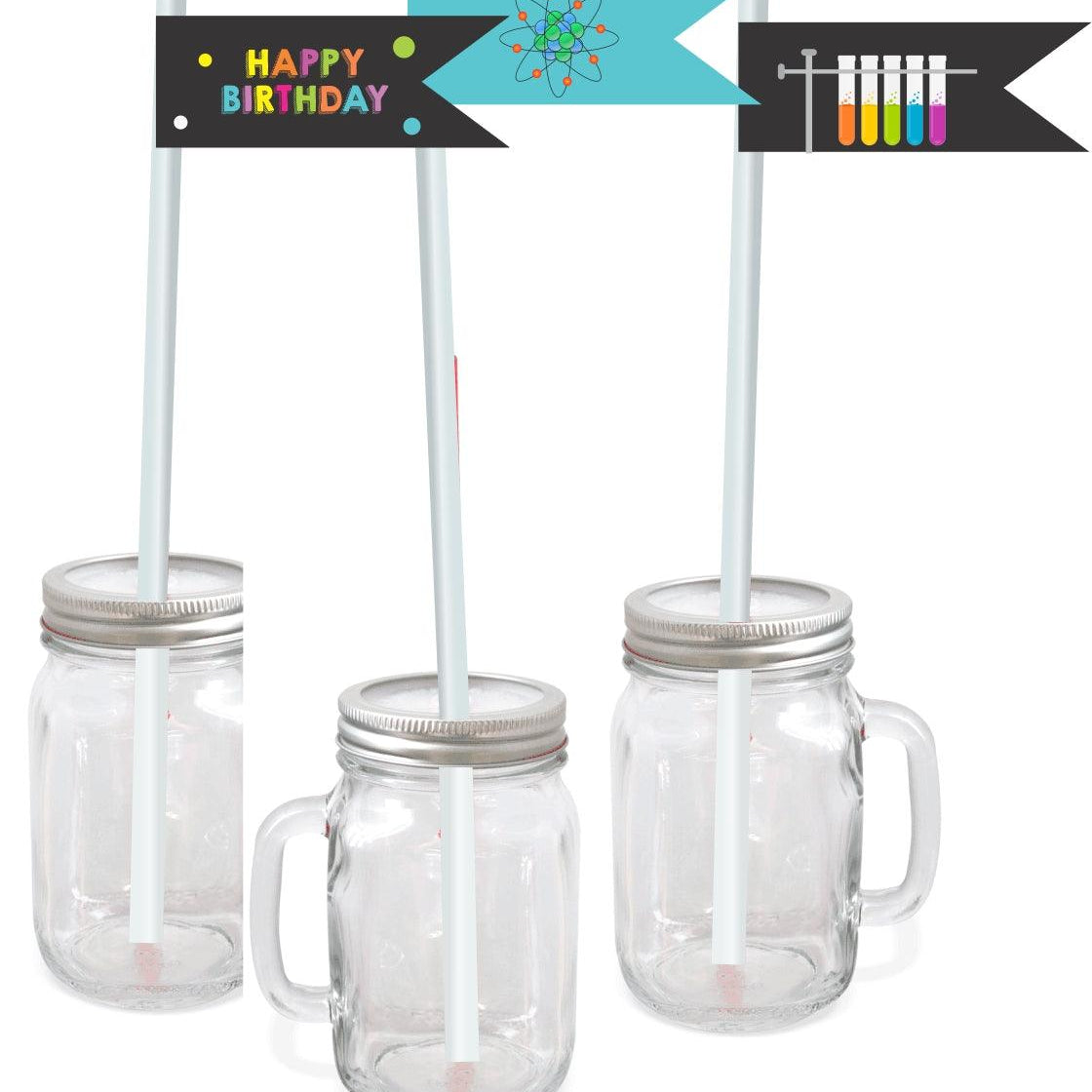 Mad Scientist Theme Drink Straws THEME PARTIES Pretty UR Party