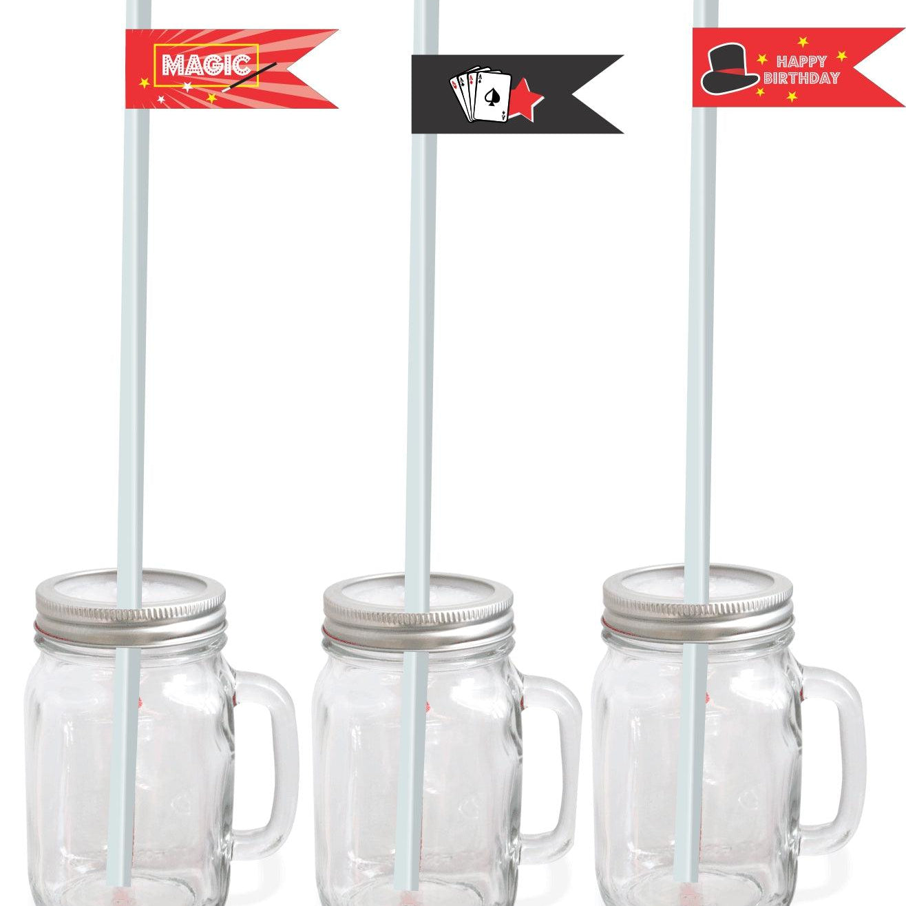 Magic Theme Drink Straws THEME PARTIES Pretty UR Party