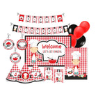 Little Chef Red Party Decorations Kit - 80 Pieces Combo Pack PACKAGES Pretty UR Party