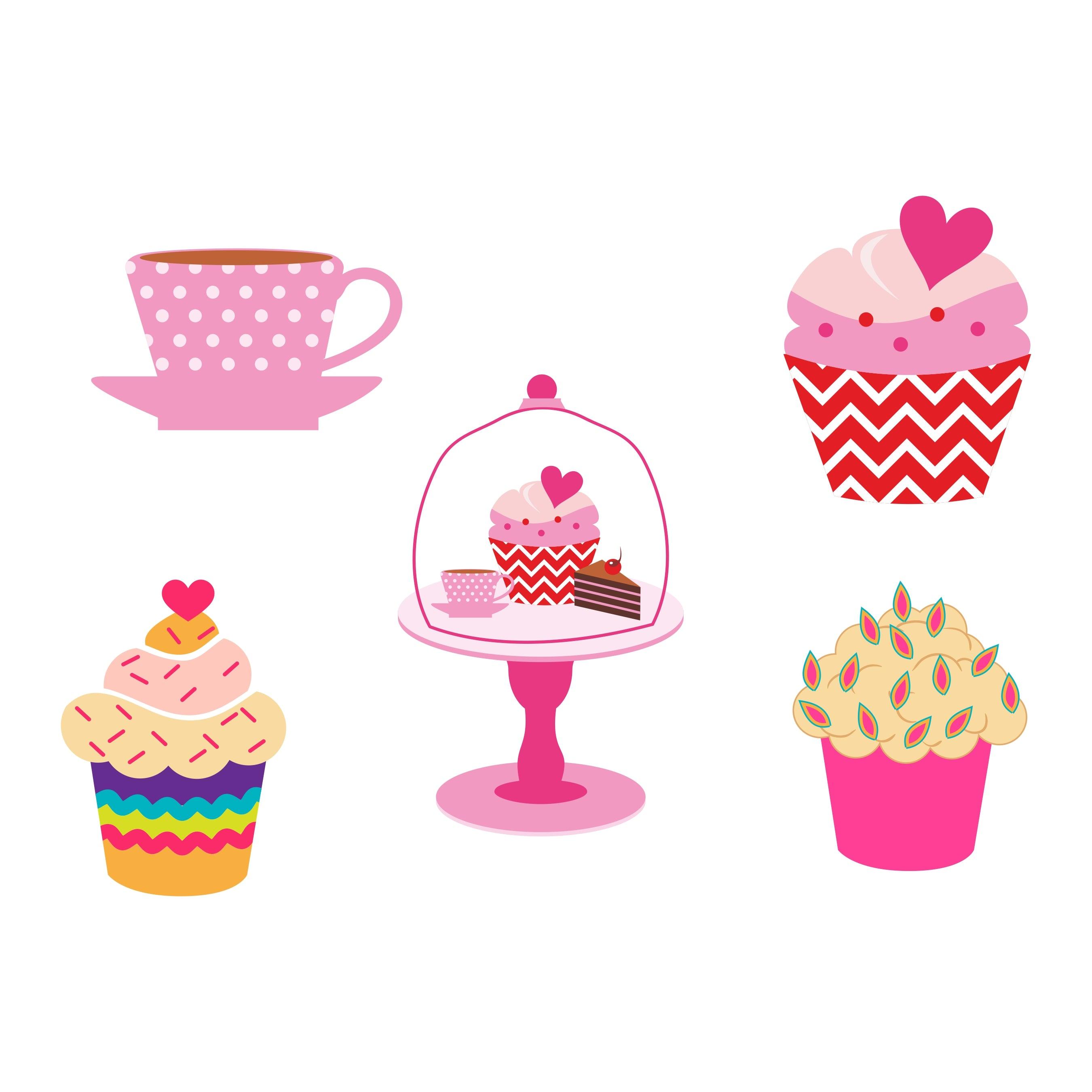 Cupcake Theme Cutouts THEME PARTIES Pretty UR Party