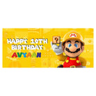 Personalized Mario Bros Theme Banner - 13 x 30 inch ALL PARTY SUPPLIES Pretty UR Party