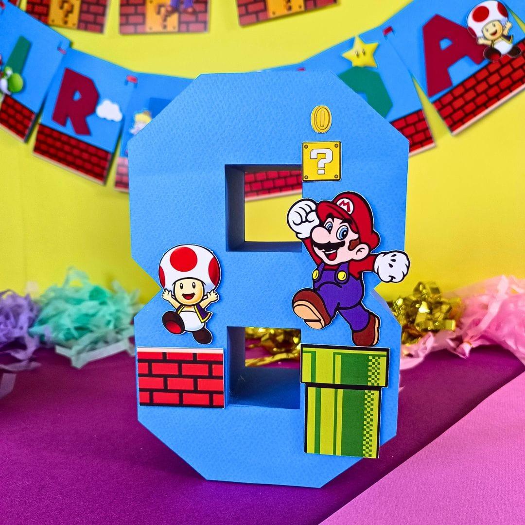 Super Mario 3D Letter / Number HANDCRAFTED PRETTY UR PARTY