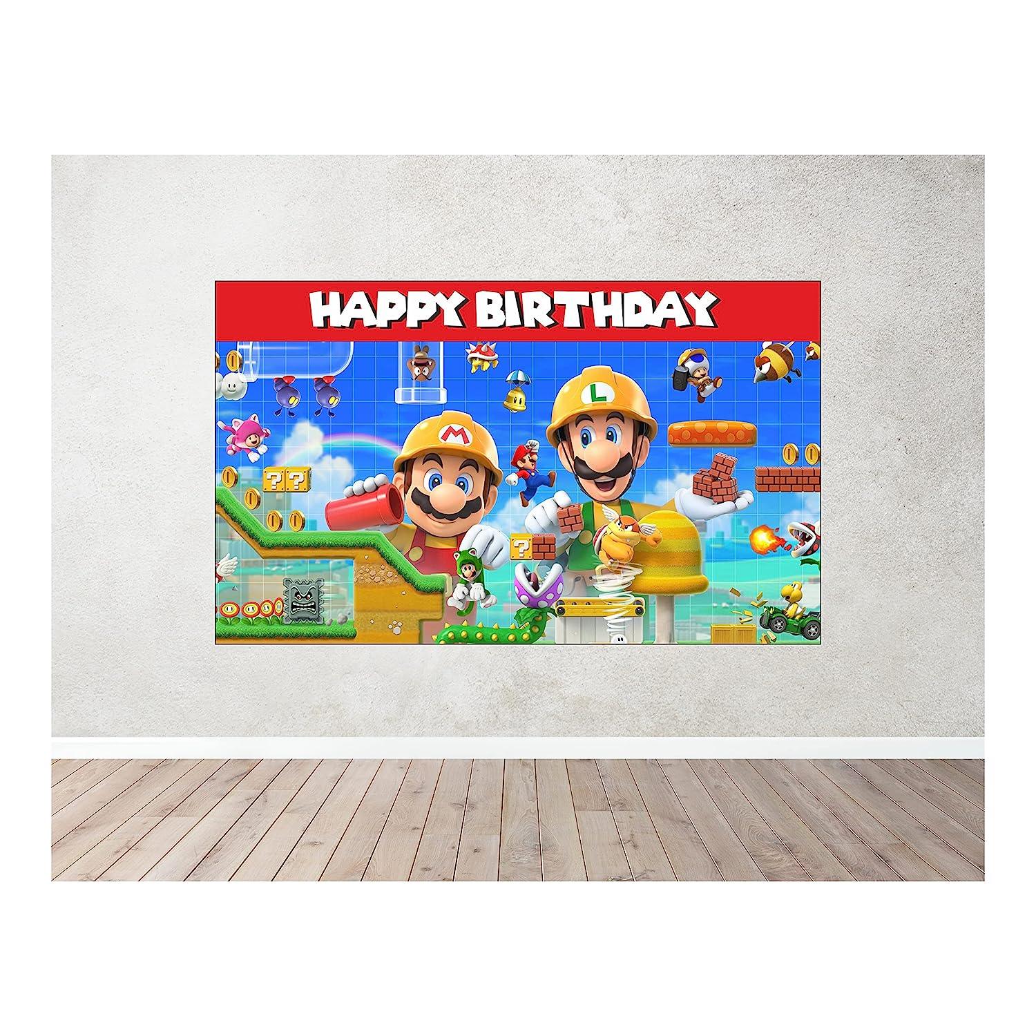 Super Mario Bros. Backdrop THEME PARTIES Pretty UR Party