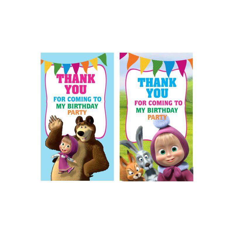 Masha and The Bear Decorations Package - 80 pieces BIRTHDAYS Pretty UR Party