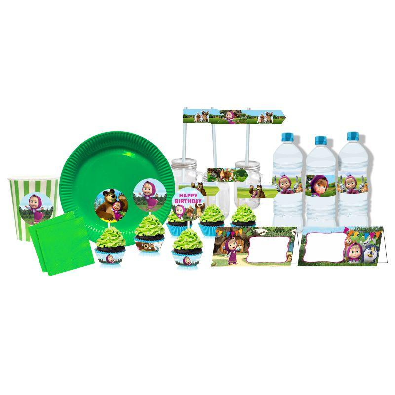 Masha and The Bear Tableware Package BIRTHDAYS Pretty UR Party