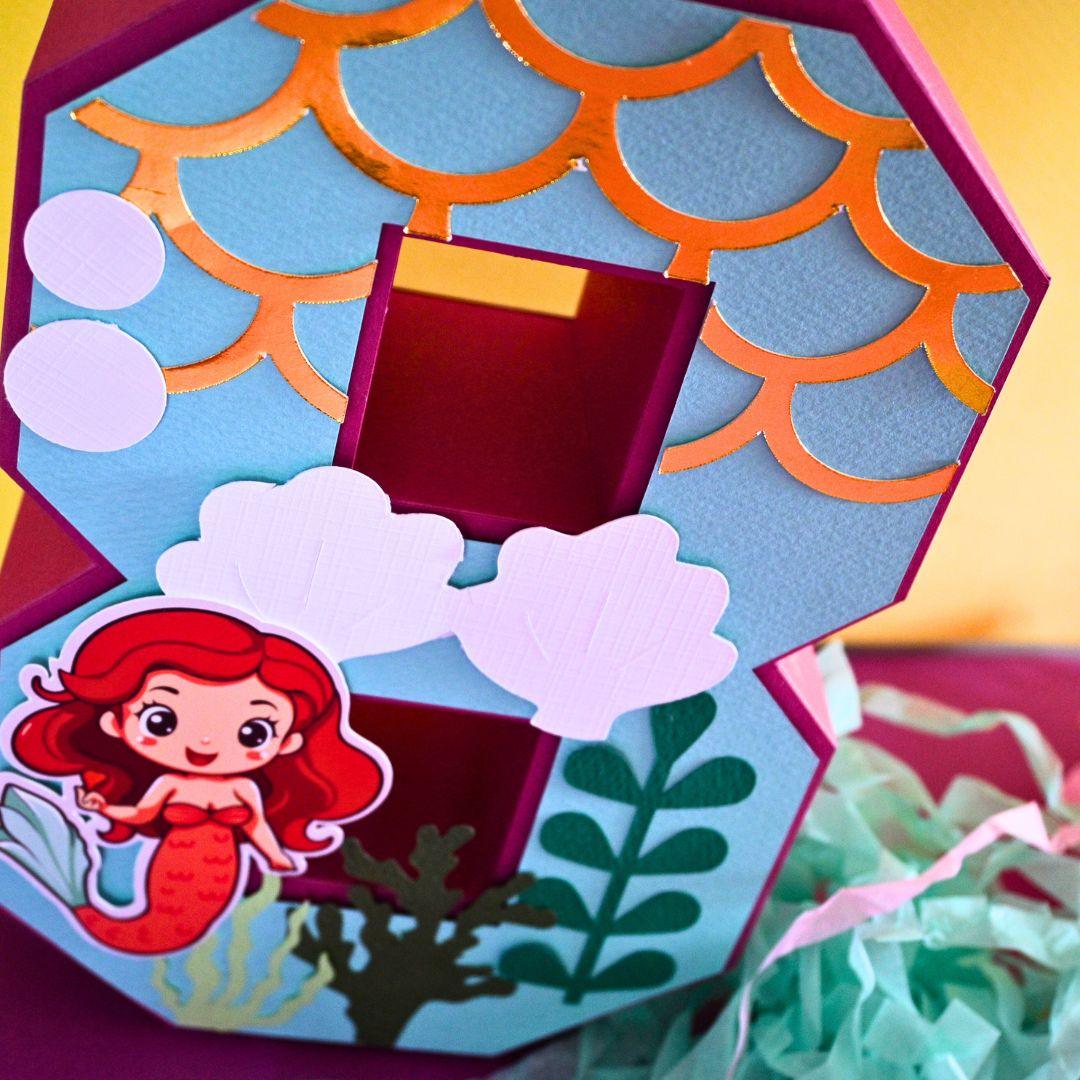 Mermaid 3D Letter / Number HANDCRAFTED PRETTY UR PARTY