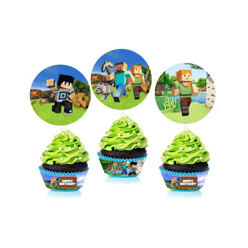 Minecraft Tableware Package - 67 pieces BIRTHDAYS Pretty UR Party