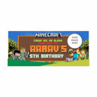 Personalized Minecraft Theme Banner 30in ALL PARTY SUPPLIES Pretty UR Party